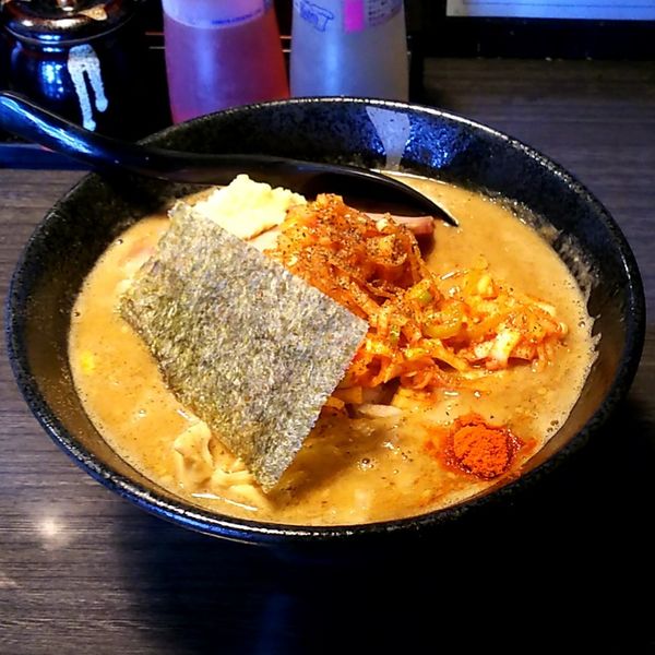 「味噌オーメン＋ねぎ＋辛っれーの」@つけ麺 陽の写真