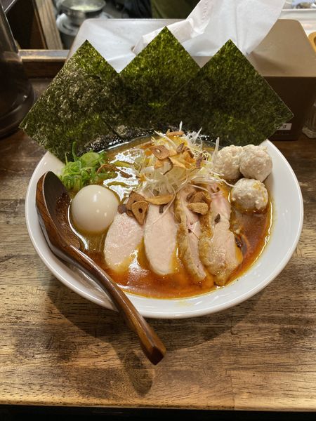 「紅スペシャルらーめん」@らーめん チキントの写真