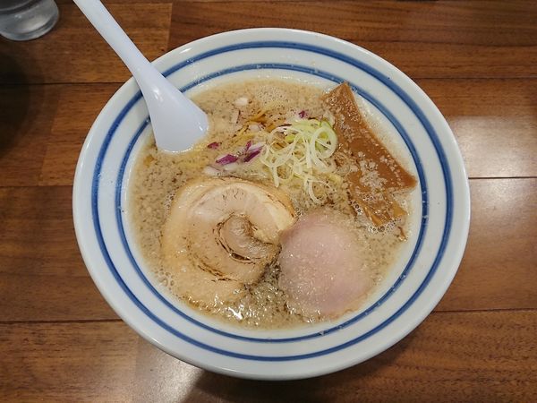 「背油煮干し(太麺) 700円」@麺屋 わかなの写真