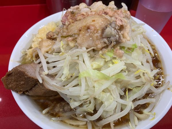 「小ラーメンヤサイマシニンニクアブラ。」@ラーメン二郎 越谷店の写真