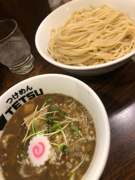 「煮干しつけめん（大盛・無料）」@つけめんTETSU 千駄木本店の写真