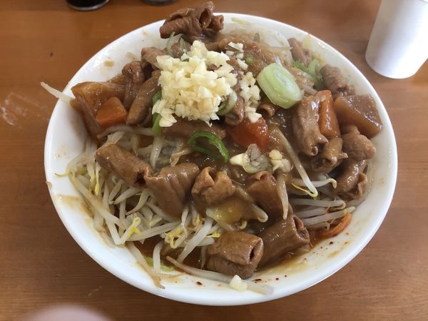 「もつ煮辛味噌唐辛子麺」@ラーメン ジライヤの写真