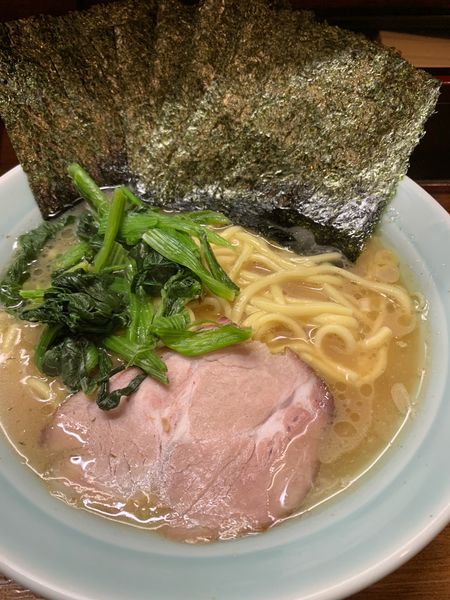 「ラーメン並、のり増し、小ライス」@ラーメンたかし屋の写真