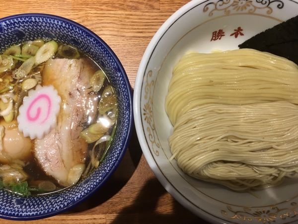 「味玉清湯つけそば 930円」@つけそば 神田勝本の写真