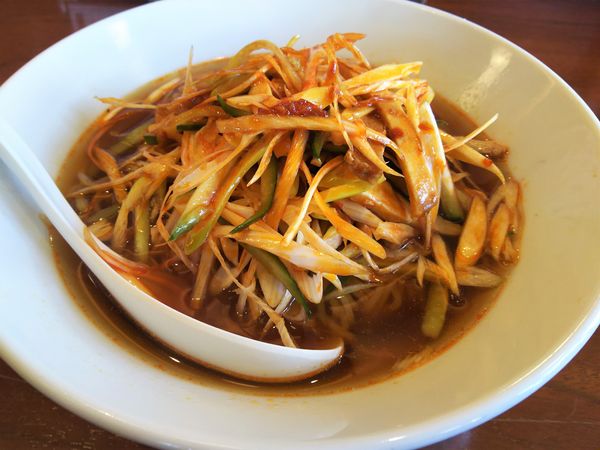 「ネギらーめん＋餃子3個セット￥825」@東京餃子軒 大和桜ヶ丘店の写真