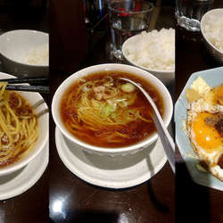 チャーシューエッグ定食+定食限定 ミニラーメン