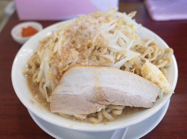 「らーめん…790円、５ばか…210円、粗挽き唐辛子…50円」@継承 あっ晴れ 関店の写真