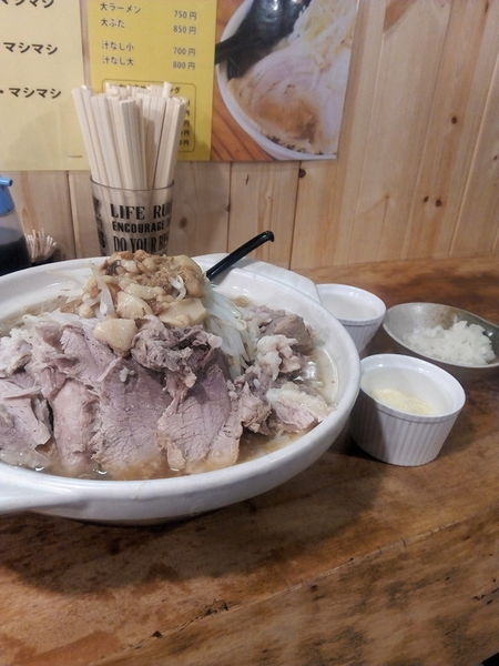 「大ぶた」@ラーメンだるまや 福大前店の写真