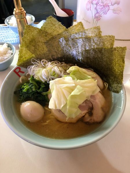 「Rラーメン大（全部乗せ） 小ライス」@らーめんRの写真