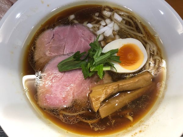 「鶏醤油800円　炭焼豚丼350円」@麺や なないちの写真