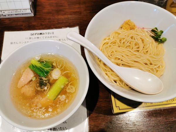 「塩生姜つけ麺」@塩生姜らー麺専門店MANNISHの写真