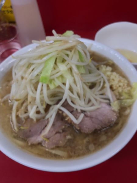 「小　半分固め」@ラーメン二郎 神田神保町店の写真