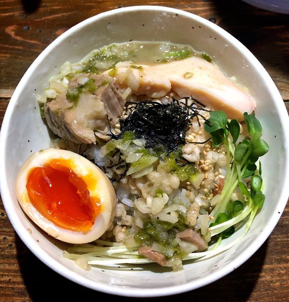 「【期間限定】特製濃厚煮干(サービスお茶漬け)」@ラーメン屋ジョンの写真