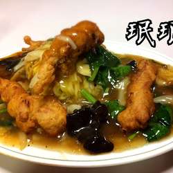 鶏入り焼そば￥850(税別)