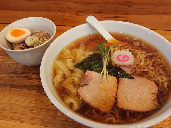 「ワンタンめんランチセット」@白河手打ち中華 孫市の写真