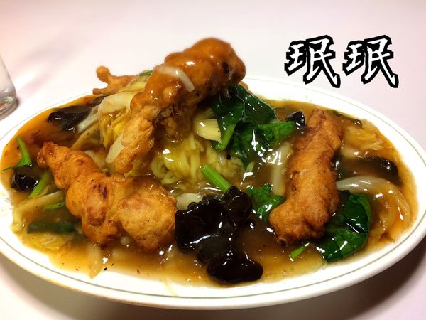 「鶏入り焼そば￥850(税別)」@珉珉の写真