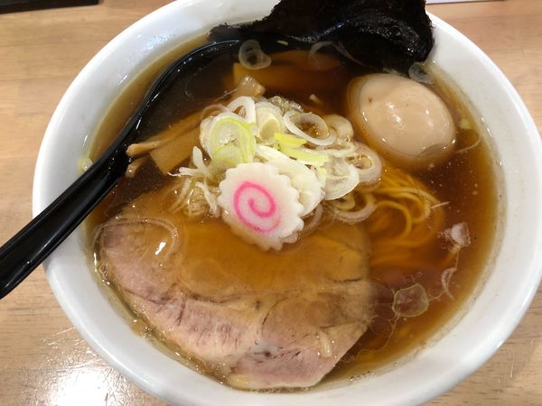 「中華そば700円＋味玉50円」@MONCHAN RAMEN SHUNの写真