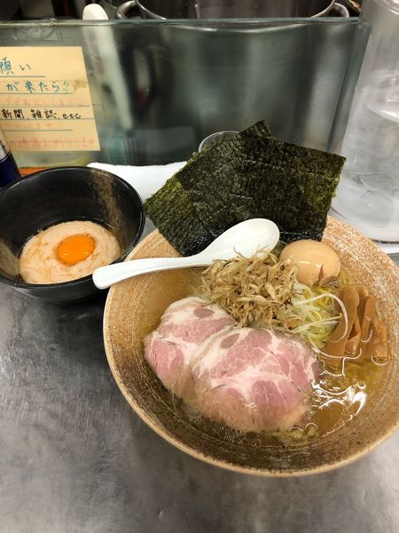 「金目鯛出汁塩ラーメン＋キンキソース×3」@覆麺 智の写真
