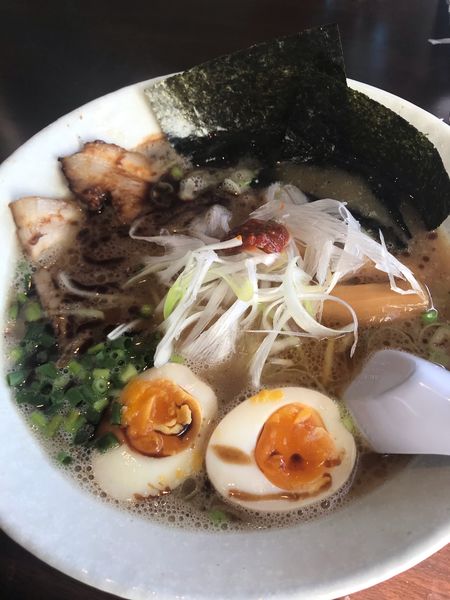 「黒龍次➕麺固め」@麺屋 龍次 浪江店の写真