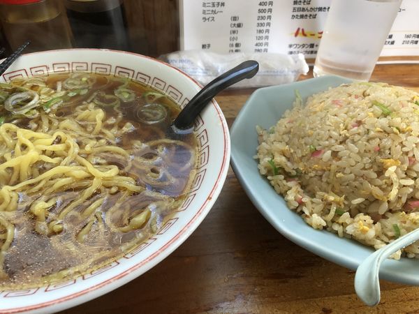 「かけラーメン チャーハン」@菜華軒の写真