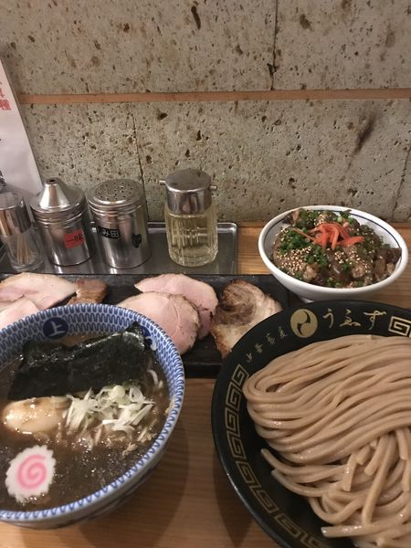 「特製つけ麺(小)+なんこつご飯」@中華蕎麦うゑずの写真