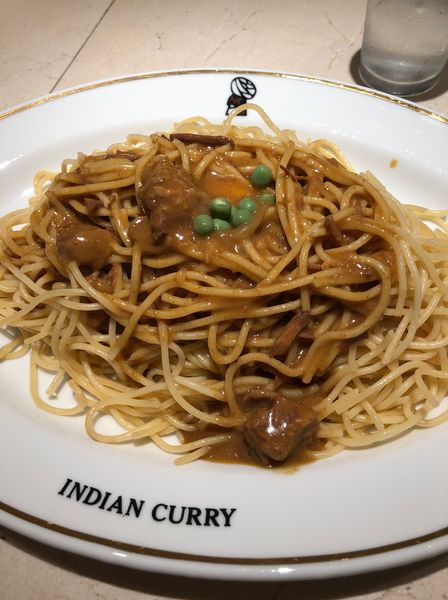 「インデアンスパゲティー」@インデアンカレー 堂島店の写真