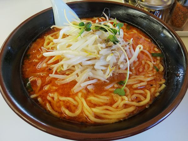 「辛みそ　（大盛り：サービス券）」@くるまやラーメン 松本渚店の写真