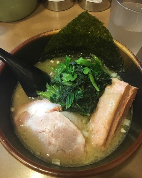 「ミニラーメン(太麺、肉三点盛り)」@誠屋 大森山王店の写真