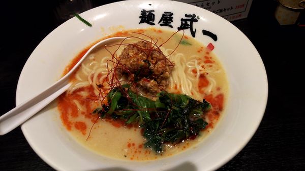 「濃厚鶏白湯担々麺(900円)」@麺屋武一 初台店の写真