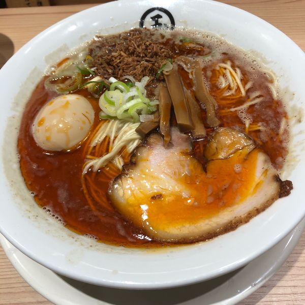 「辛とろりそば」@東京煮干し らーめん 玉 東京駅店の写真