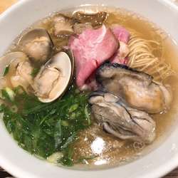 牡蠣と蛤 醤油Soba ¥1300