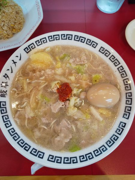 「岐阜タンメン（味玉・ニンニク付き）」@岐阜タンメン 長久手店の写真
