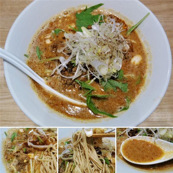 「海老薫る担々麺(限定)　850円」@中華ソバ ビリケンの写真