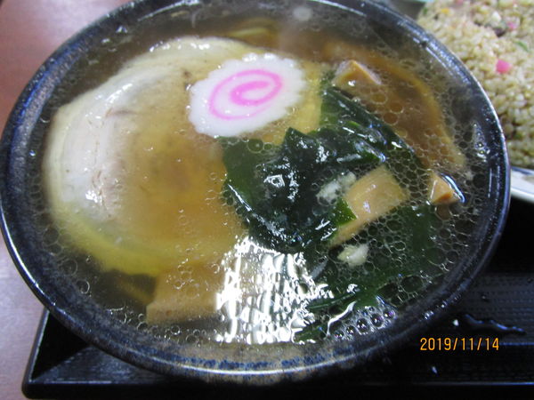 「チャーハンセット＋ラーメン 750円」@生蕎麦 満留賀の写真