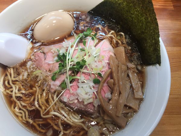 「正油味玉らーめん800円」@らーめん わかつの写真