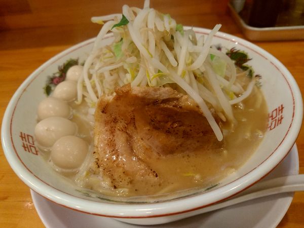 「小ラーメン(小盛・200g・トッピング全普通)700円」@らーめん いち大の写真