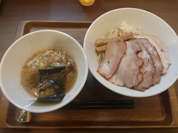 「三種のチャーシューつけめん」@つけめん さなだの写真