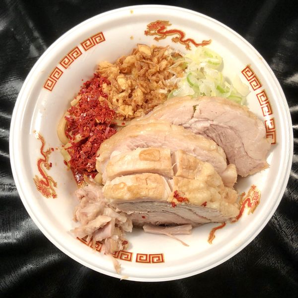 「【ハイパーファットン】汁なしスッパメン＋豚２枚」@大つけ麺博 美味しいラーメン集まりすぎ祭の写真