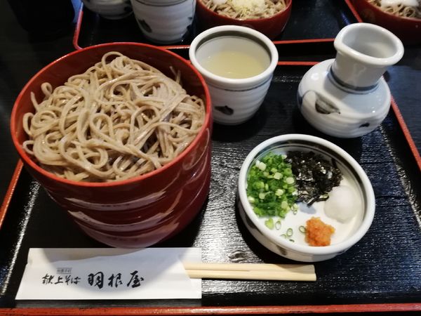 「割子そば3段」@献上そば 羽根屋 大津店の写真