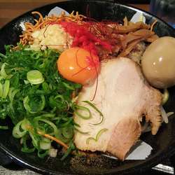 まぜ基本　（麺大盛：無料）　＋味玉：サービス券