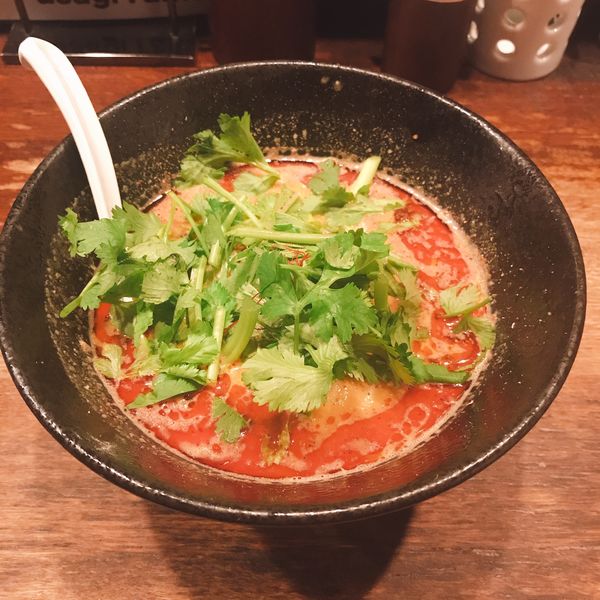 「担々麺（1辛）+パクチー」@神泉のらぁめん屋 うさぎの写真