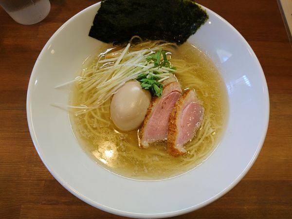 「鴨塩ラーメン＋味たまご」@鳴馬良の写真