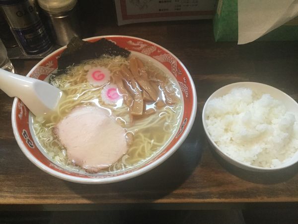 「らーめん・白(¥650+半ライス無料)」@荻窪ラーメン 菊池の写真