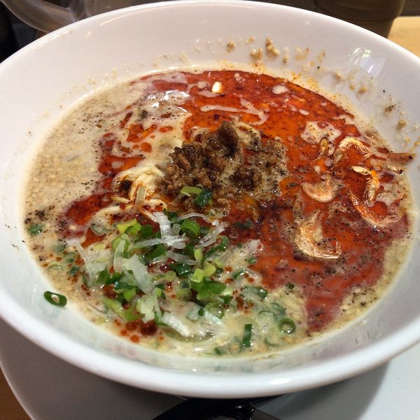 「白胡麻担々麺(800円)３辛(普通)」@甲州屋 別邸の写真