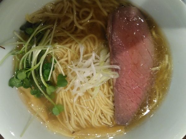 「（期間限定第六弾）常陸牛そば¥900（醤油、大盛同額）」@活龍 期間限定麺処 みつきの写真