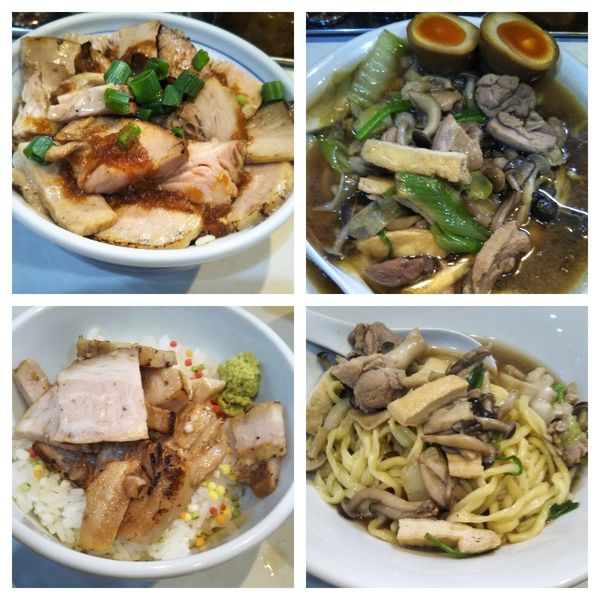 「【限定】鴨と茸の醤油ラーメン＋チャーシュー丼」@麺屋 扇 SENの写真