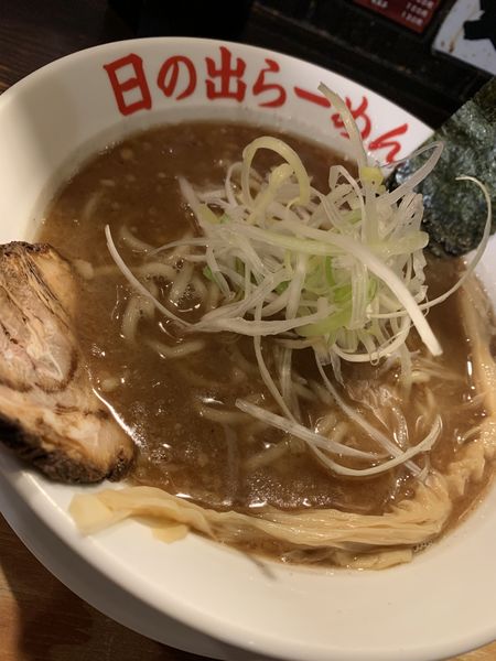 「魚介醤油らーめん750円」@日の出らーめん 千種分店の写真