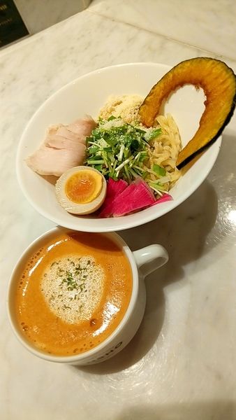 「エビとトマトのベジつけ麺１０００円」@MENSHO SAN FRANCISCOの写真