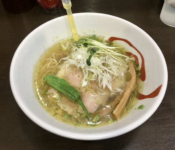 「青唐の塩 850円+辛め 50円」@麺や 魁星の写真