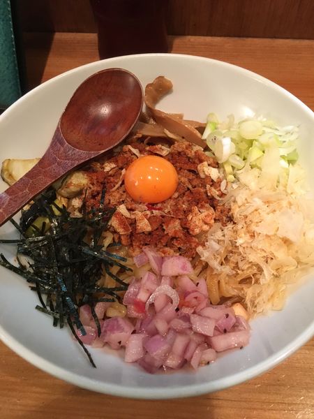 「台湾まぜそば」@鶏そば そると 阿佐ヶ谷店の写真